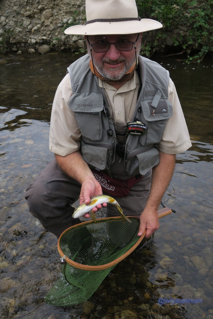 Another brown trout caught by a happy client